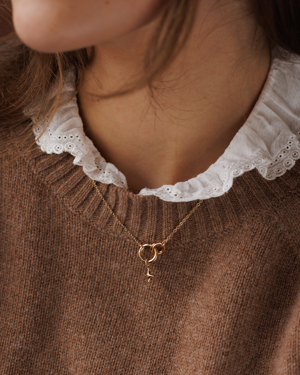 Duo Charm Holder Necklace
