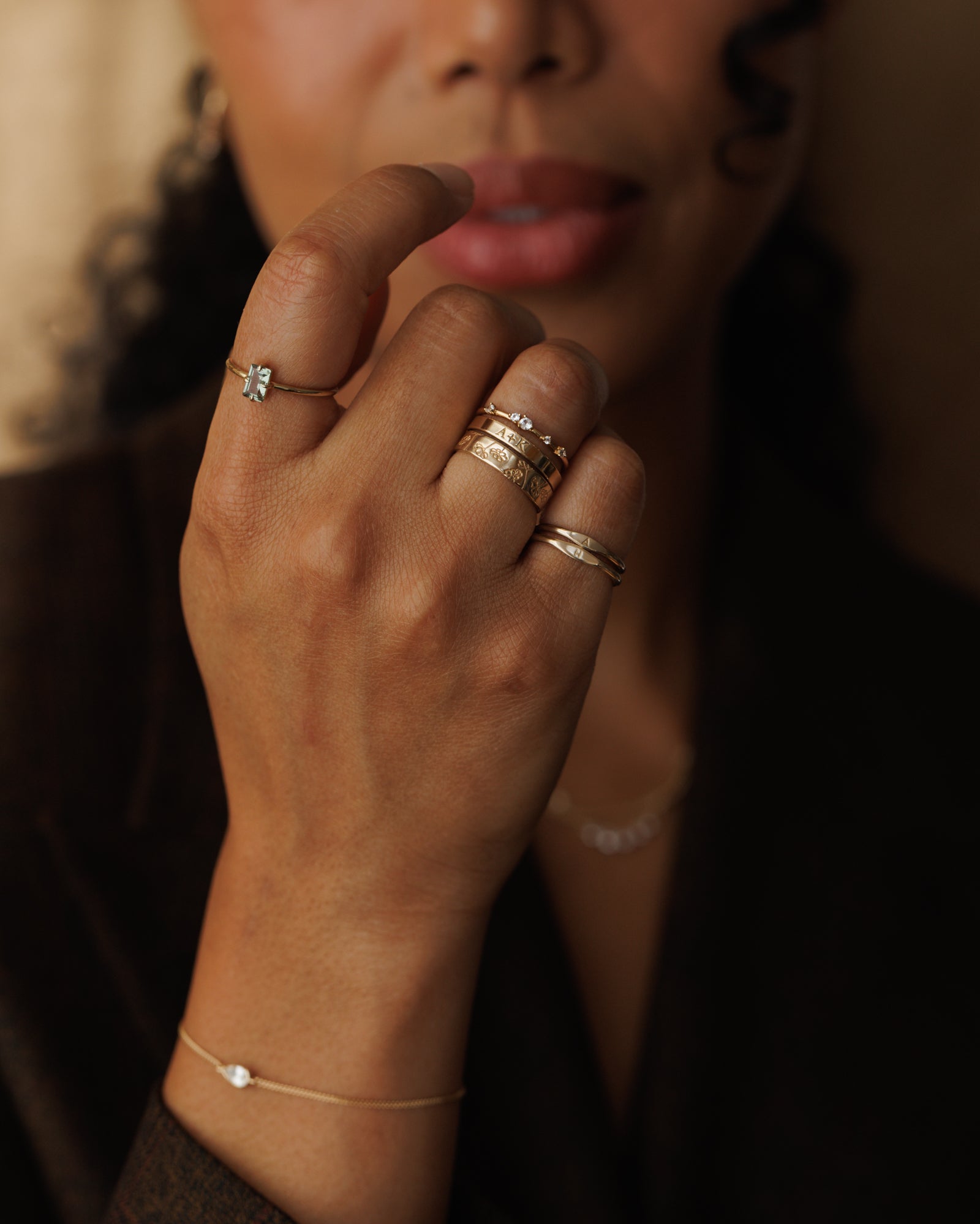 Personalized Micro Signet Pinky Ring – GLDN