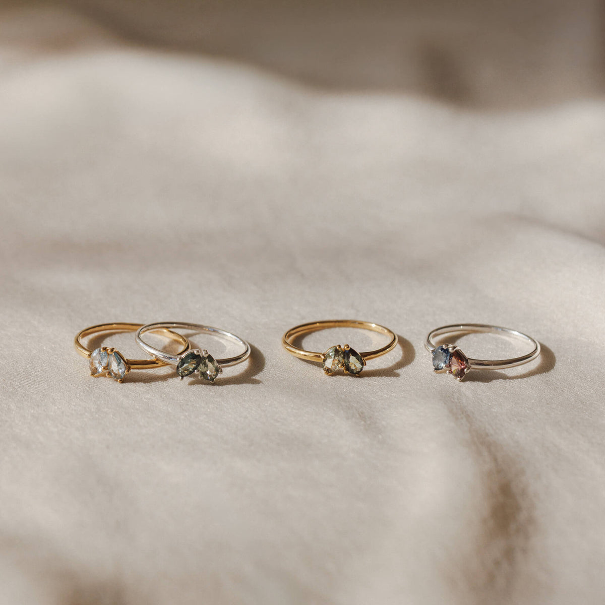 Toi et Moi Birthstone Ring