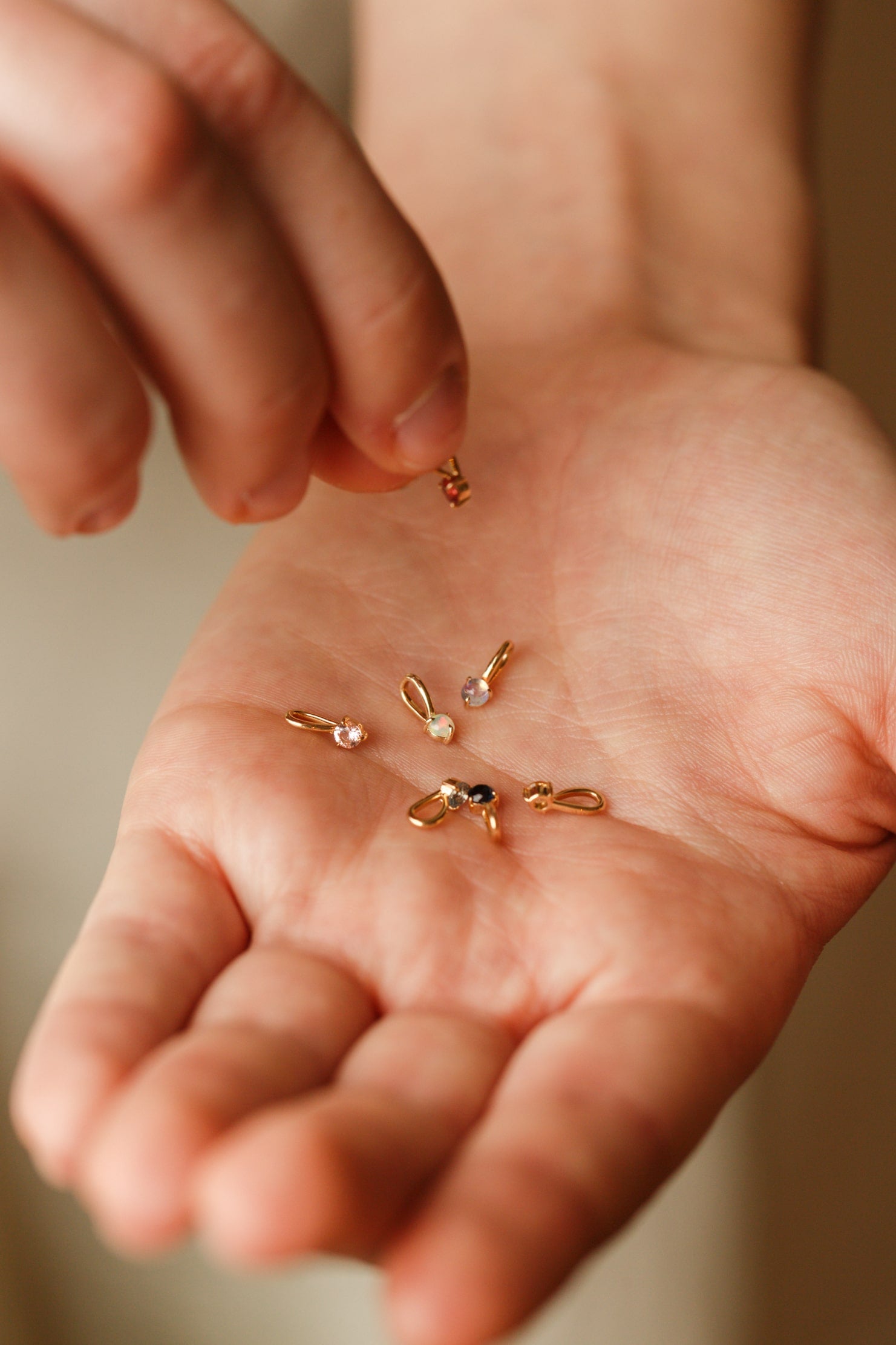 Solid Gold Kindred Birthstone Necklace