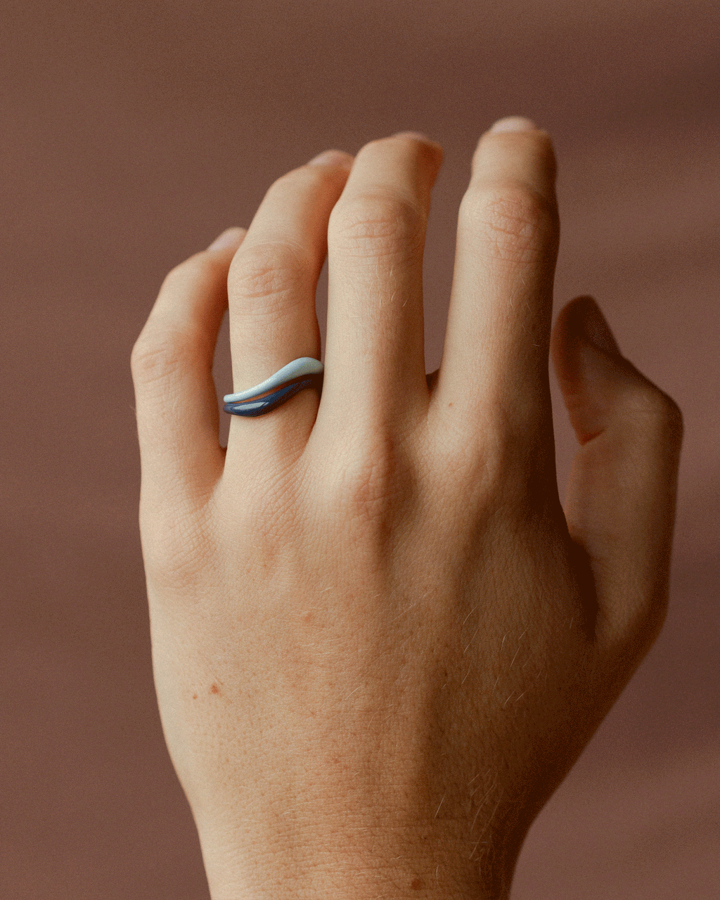 Aura Enamel Flow Ring
