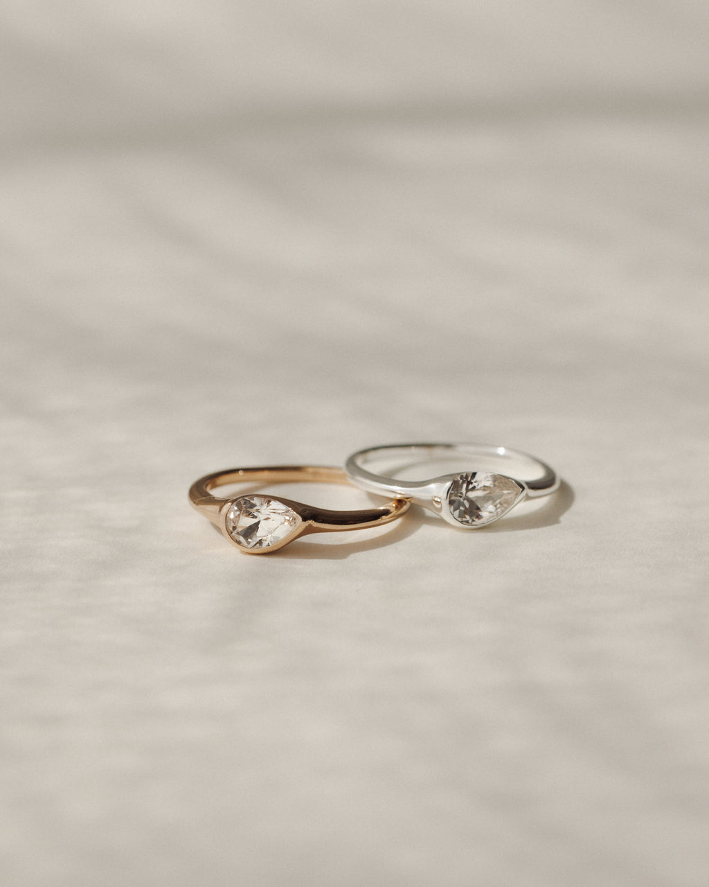 White Sapphire Zephyr Ring