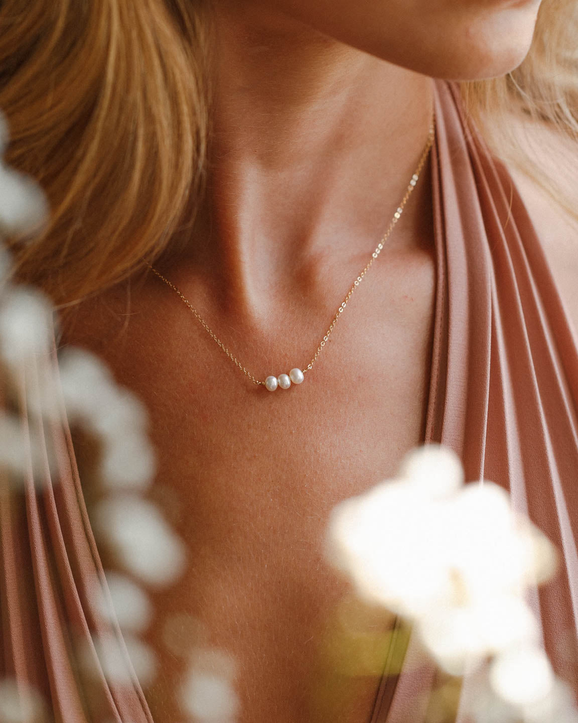 Dainty Pearl Necklace – L O R N E Jewellery