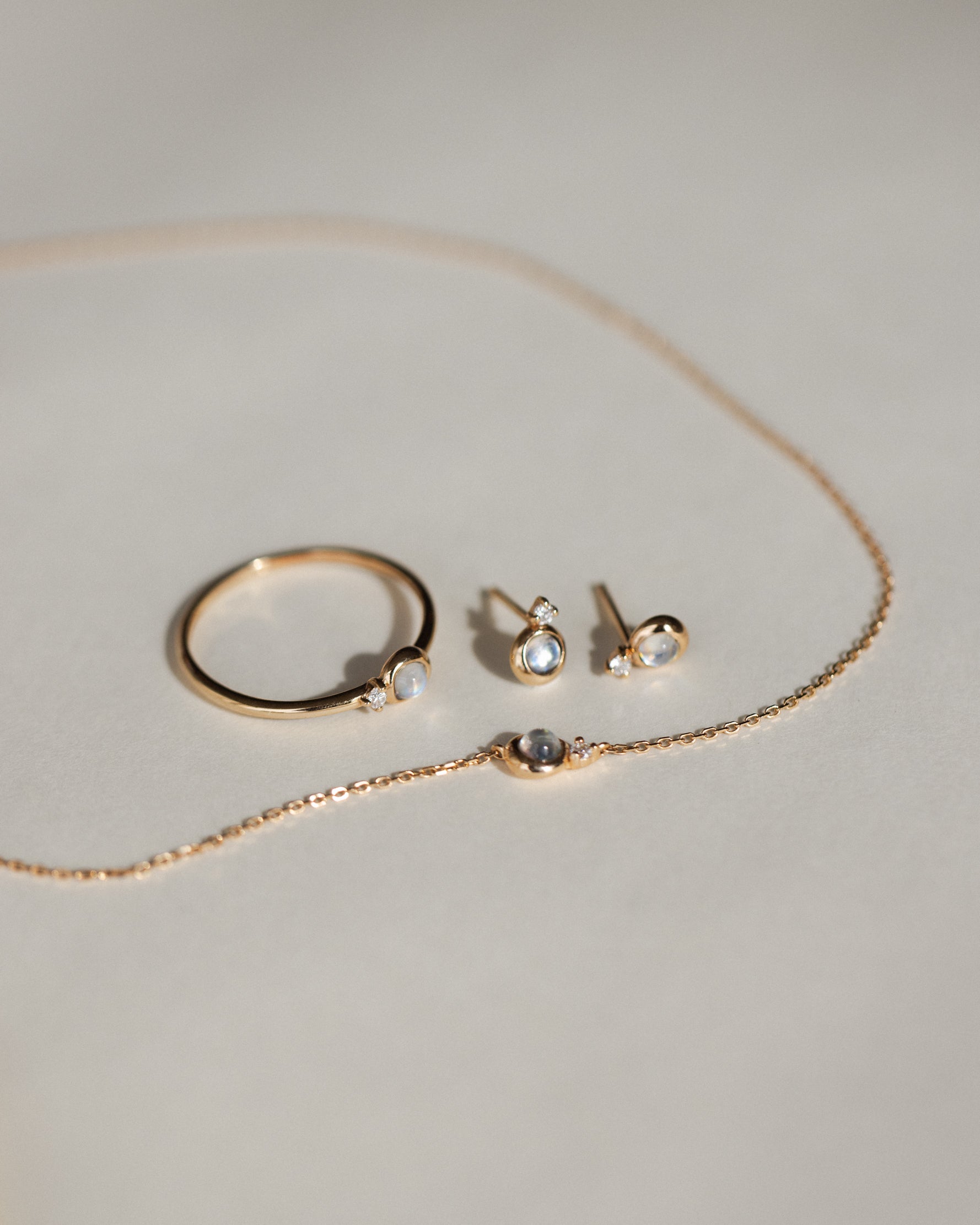 Solid Gold Moonstruck Ring