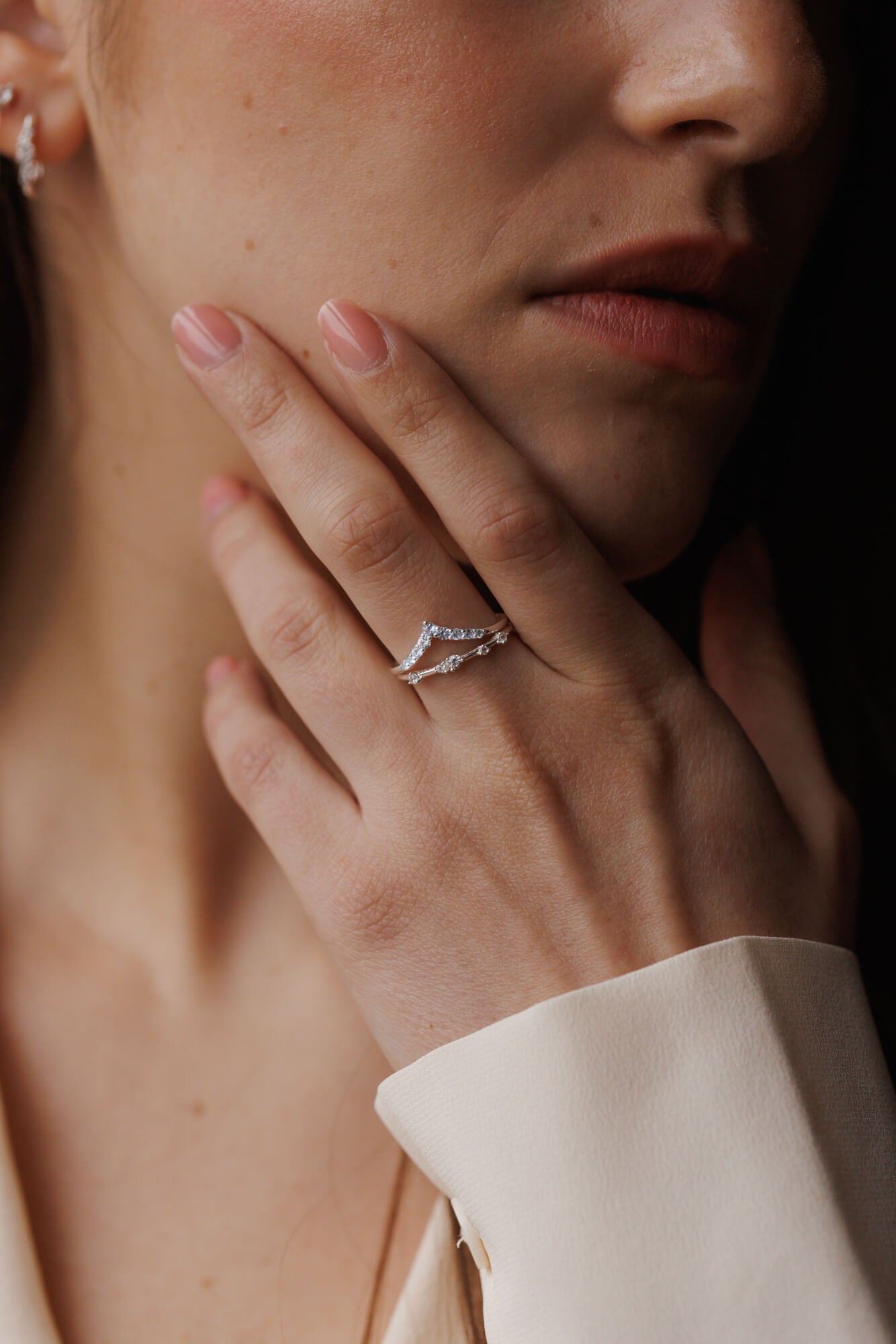 Moonlit Stacking Ring
