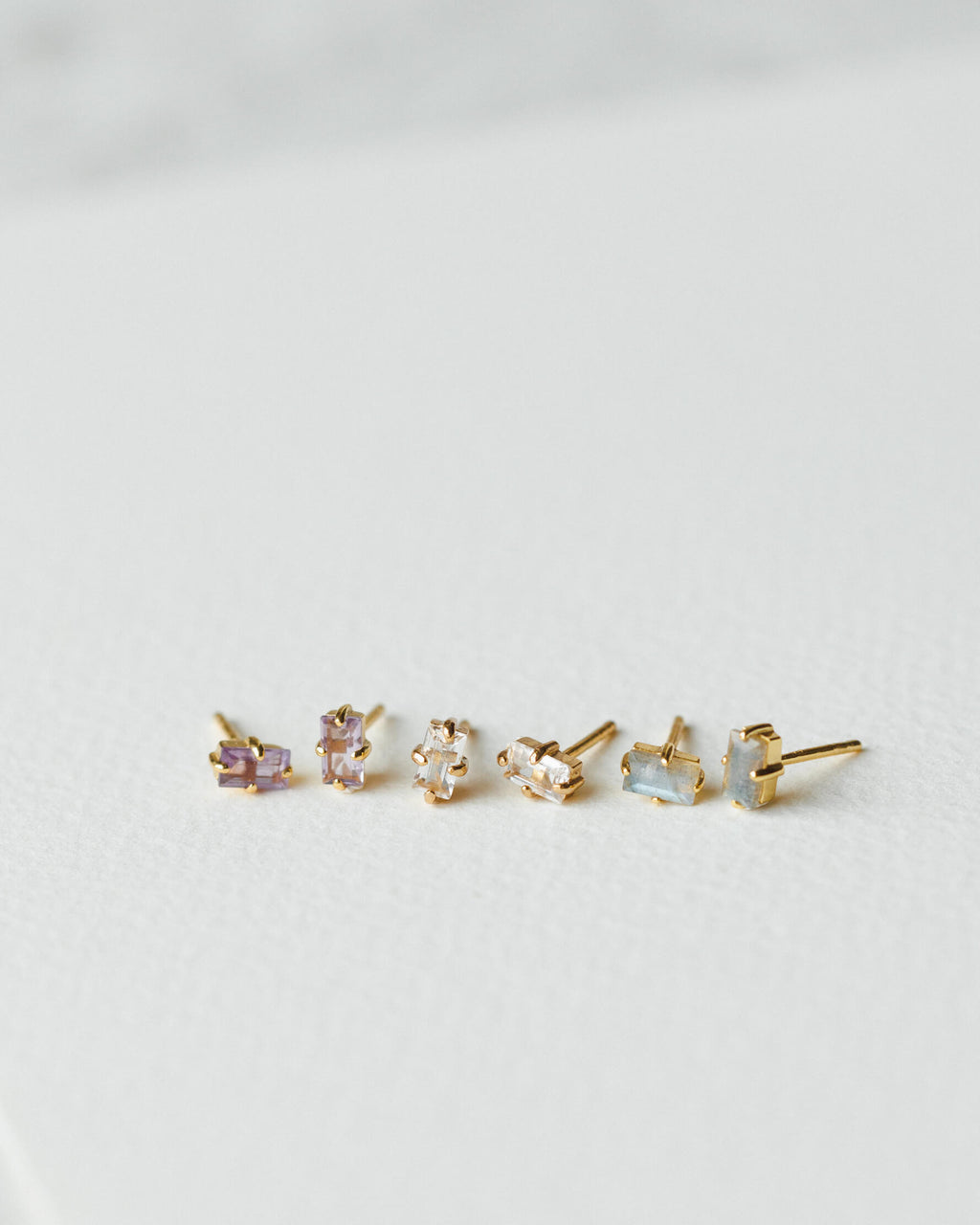 Grand Baguette Studs