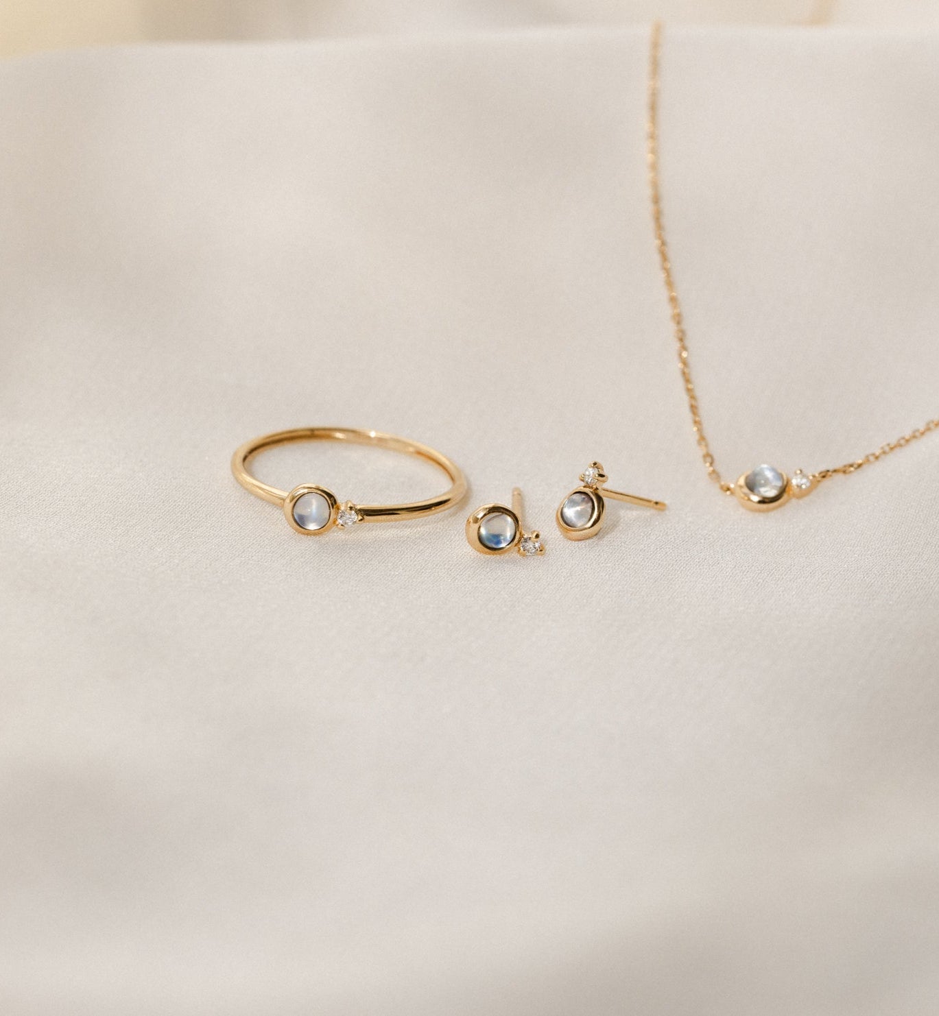 Solid Gold Moonstruck Ring
