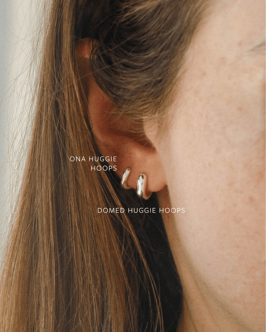 Domed Huggie Hoops