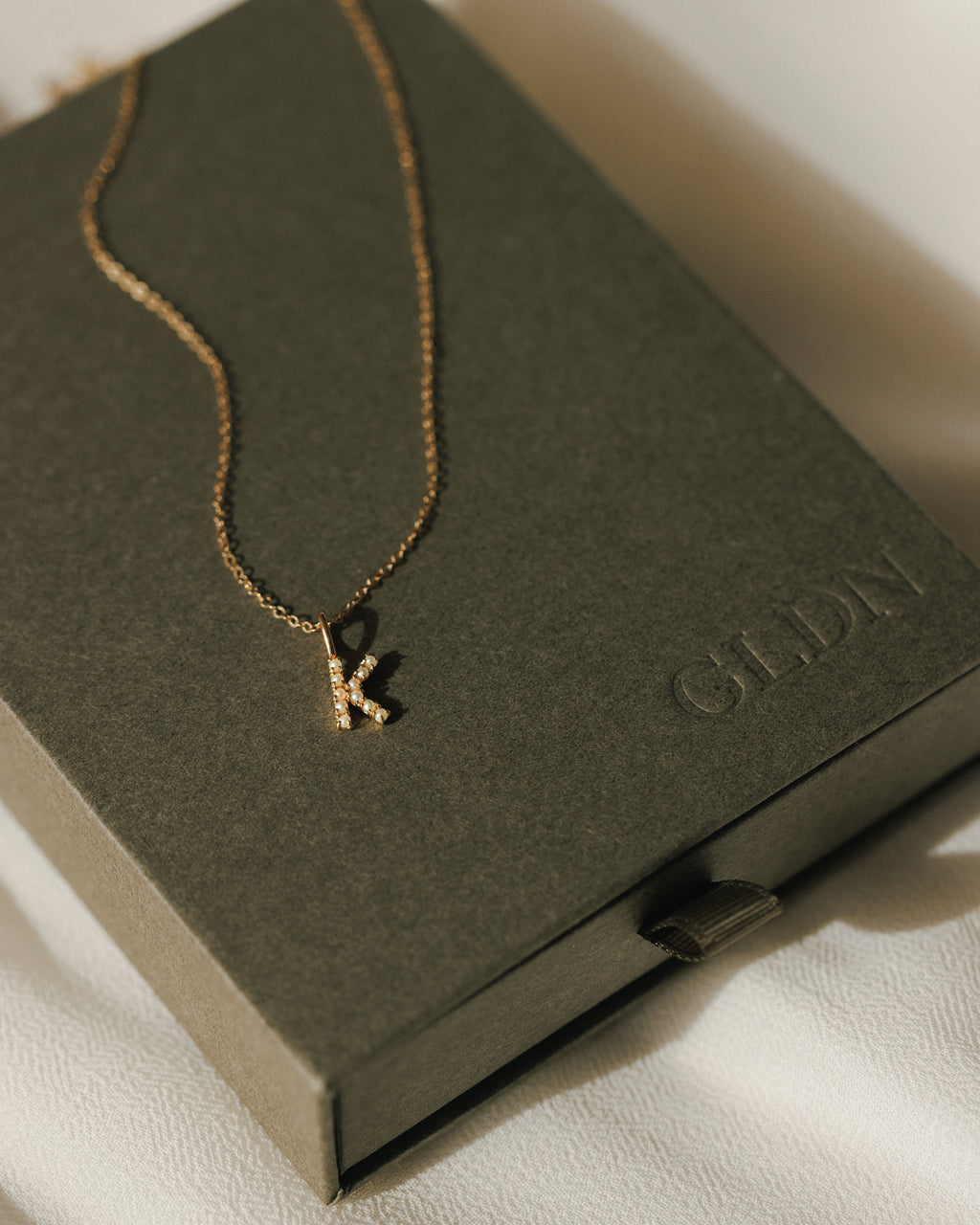 Pearl Initial Charm