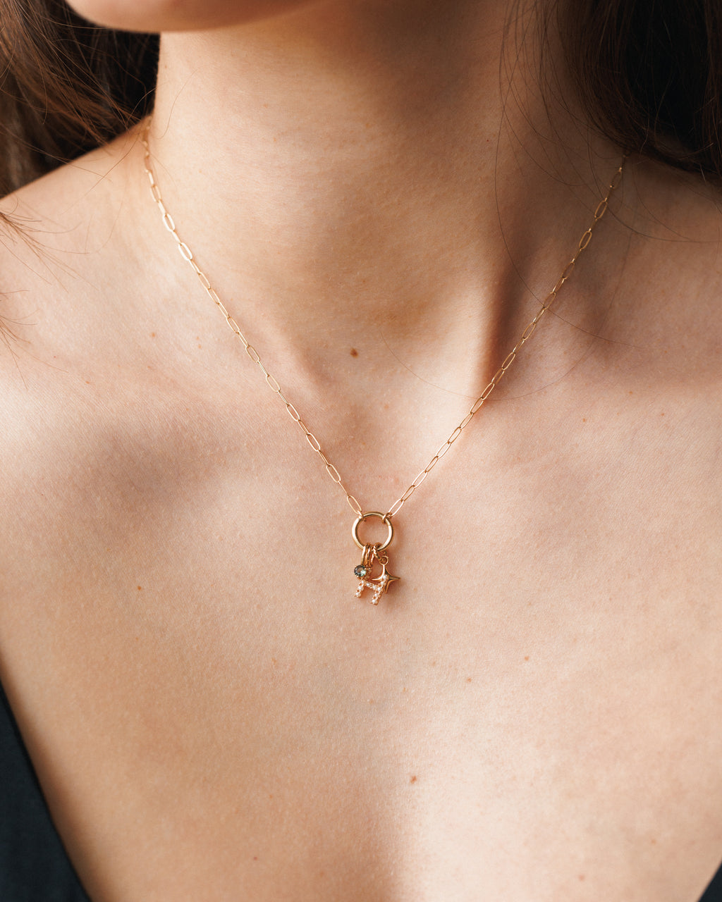 Pearl Initial Charm