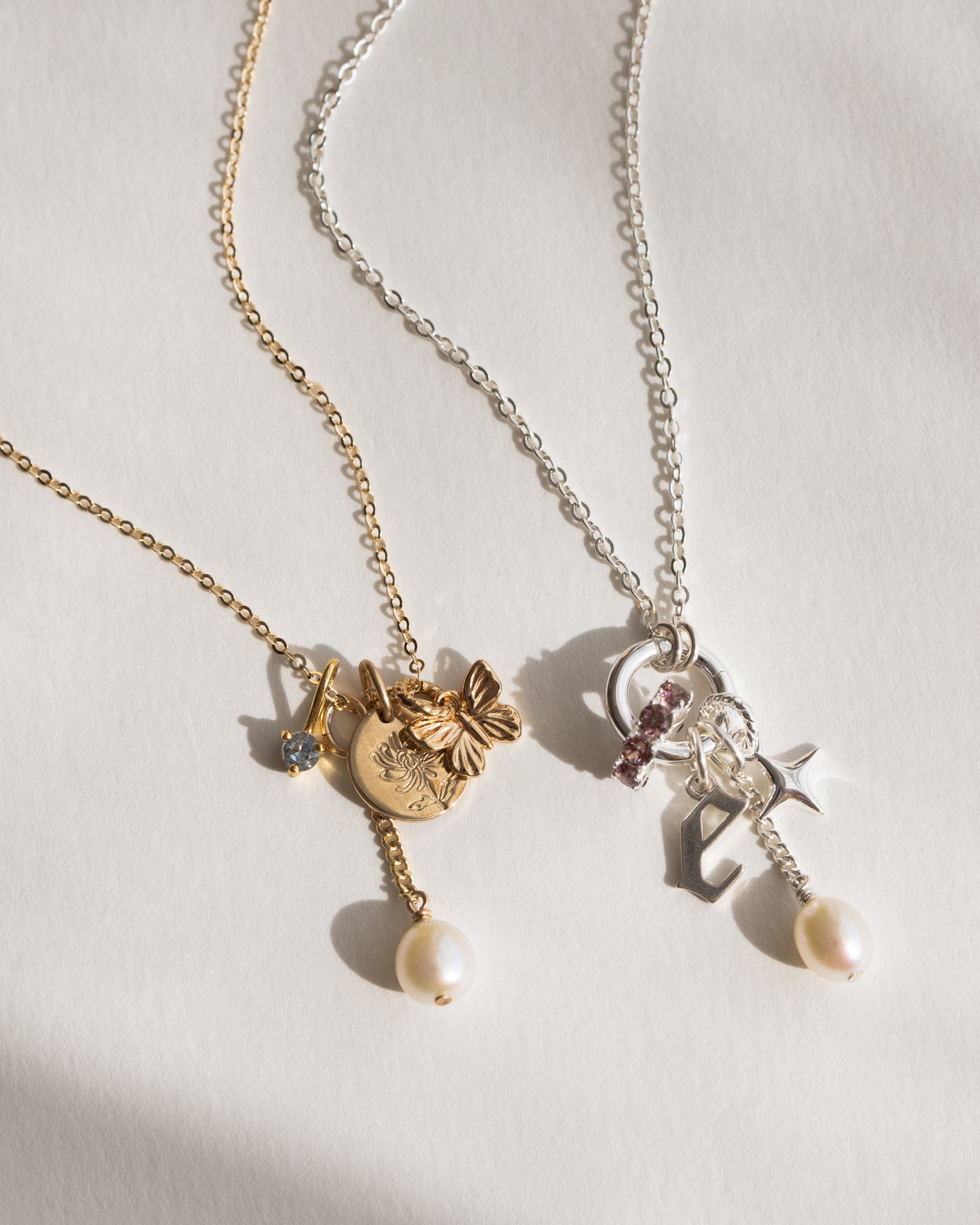 Suspended Pearl Charm