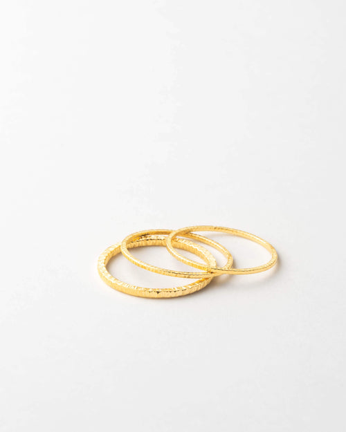Golden Hour Stacking Rings