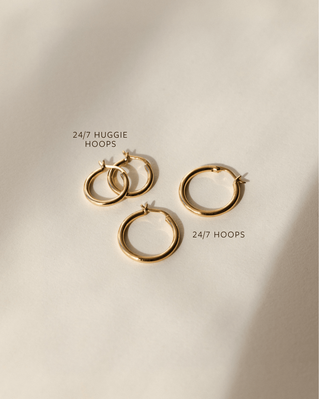 Solid Gold 24/7 Hoops