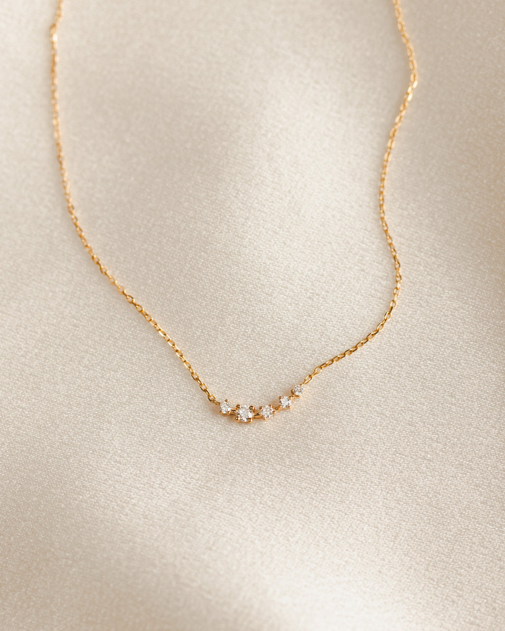 Solid Gold Starscape Necklace