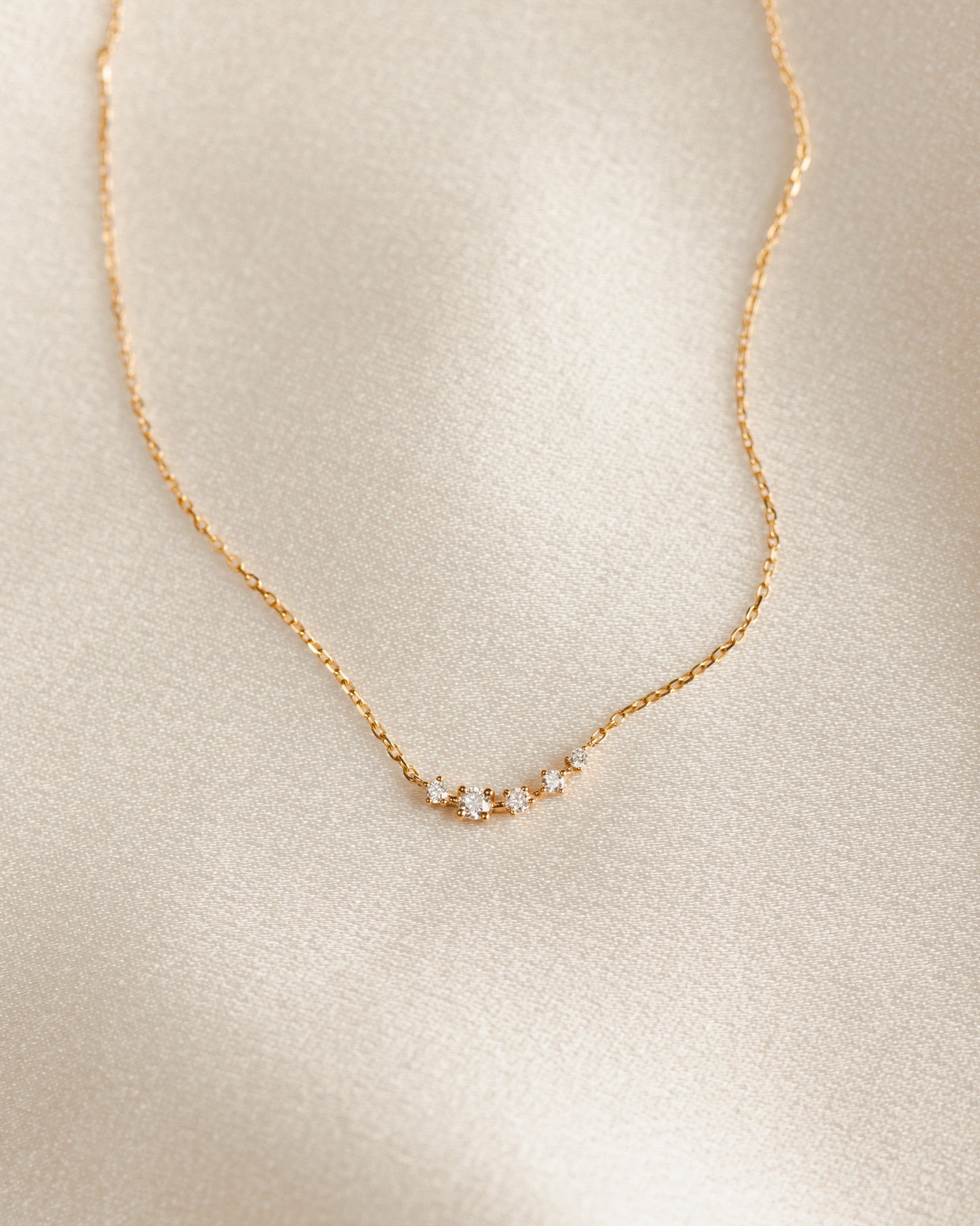 Solid Gold Starscape Necklace