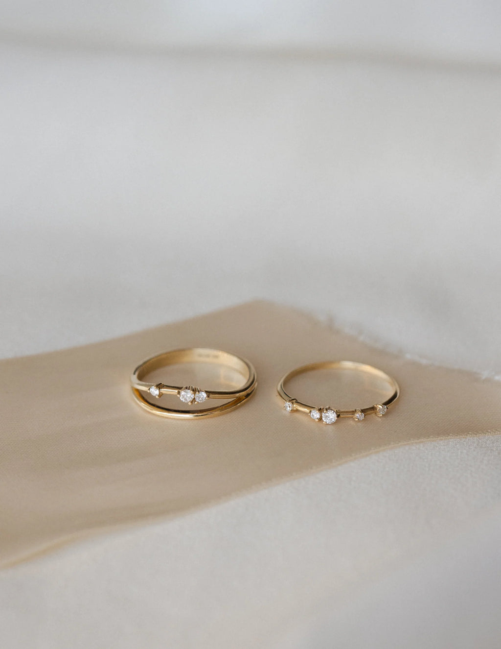Eclipse White Sapphire Ring