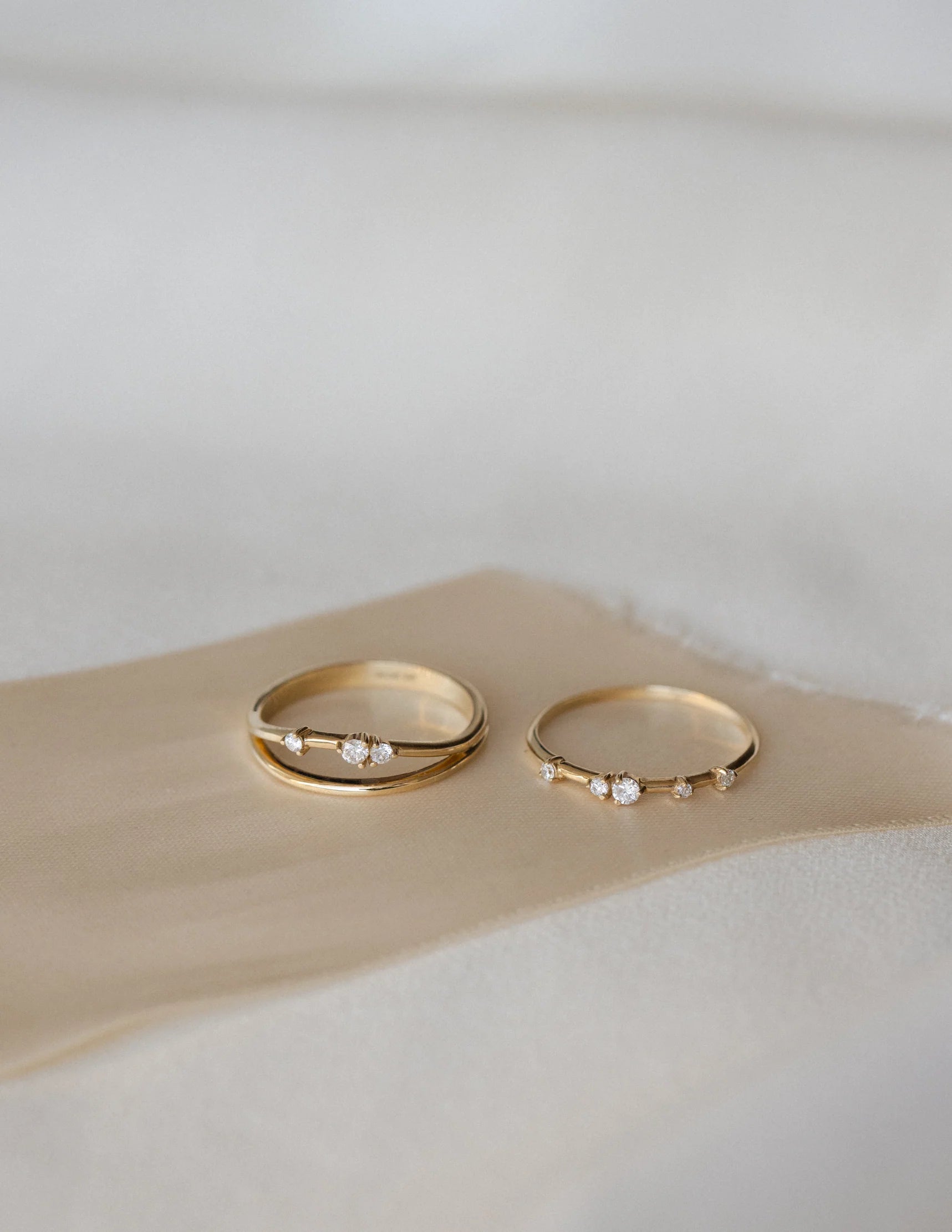 Eclipse White Sapphire Ring