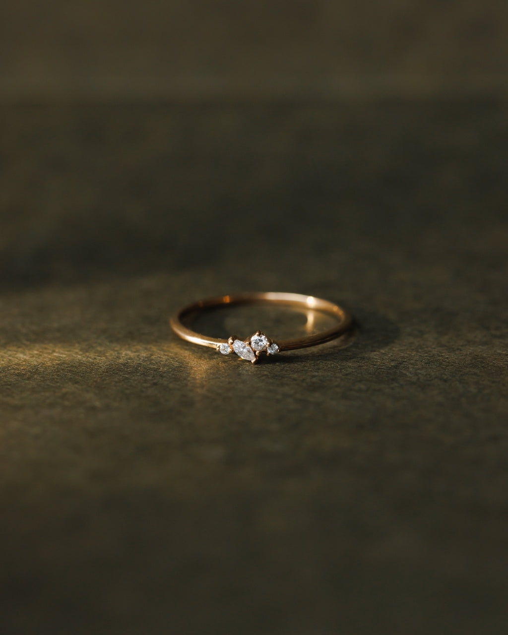 Diamond Star Cluster Ring