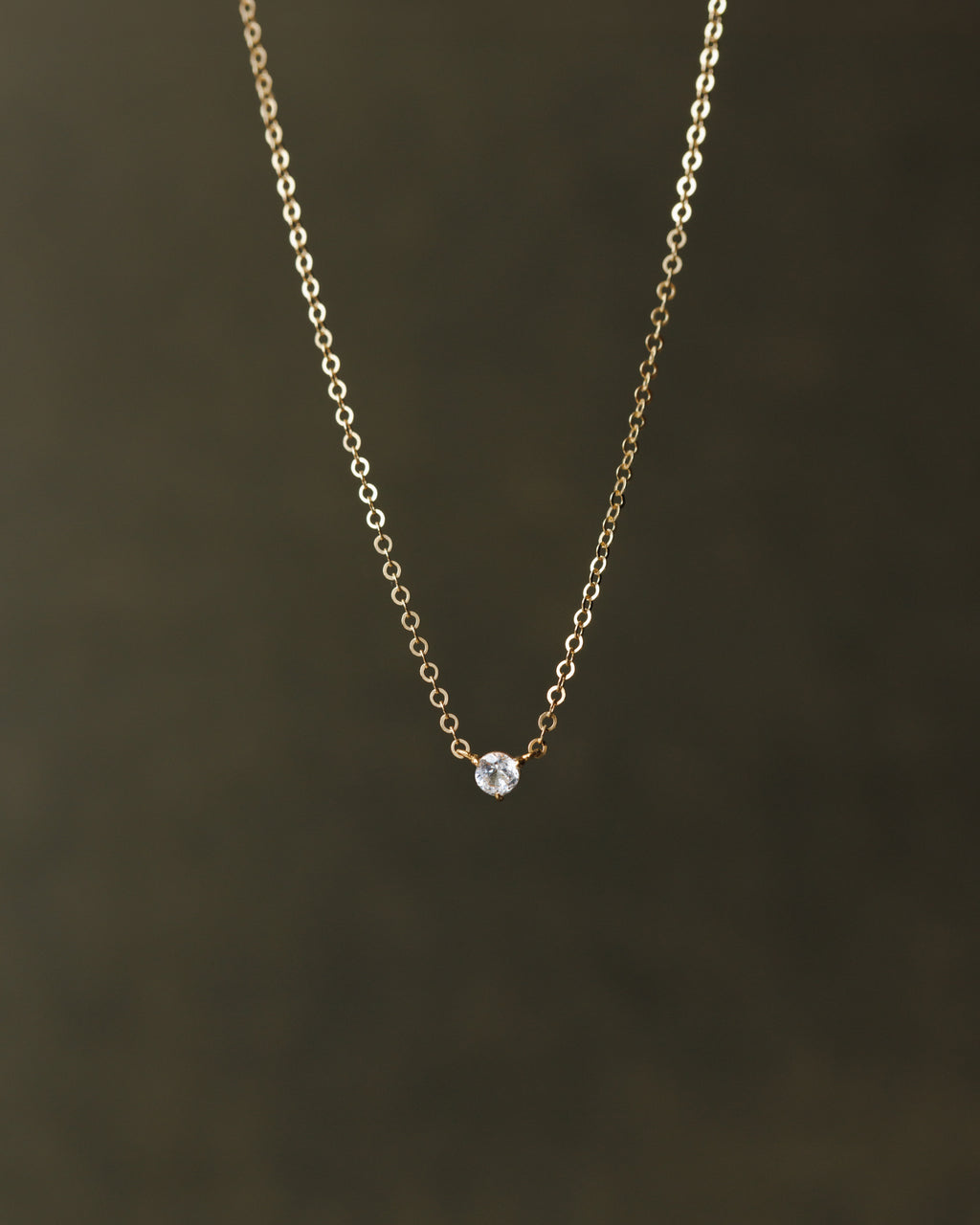 Polaris White Sapphire Necklace