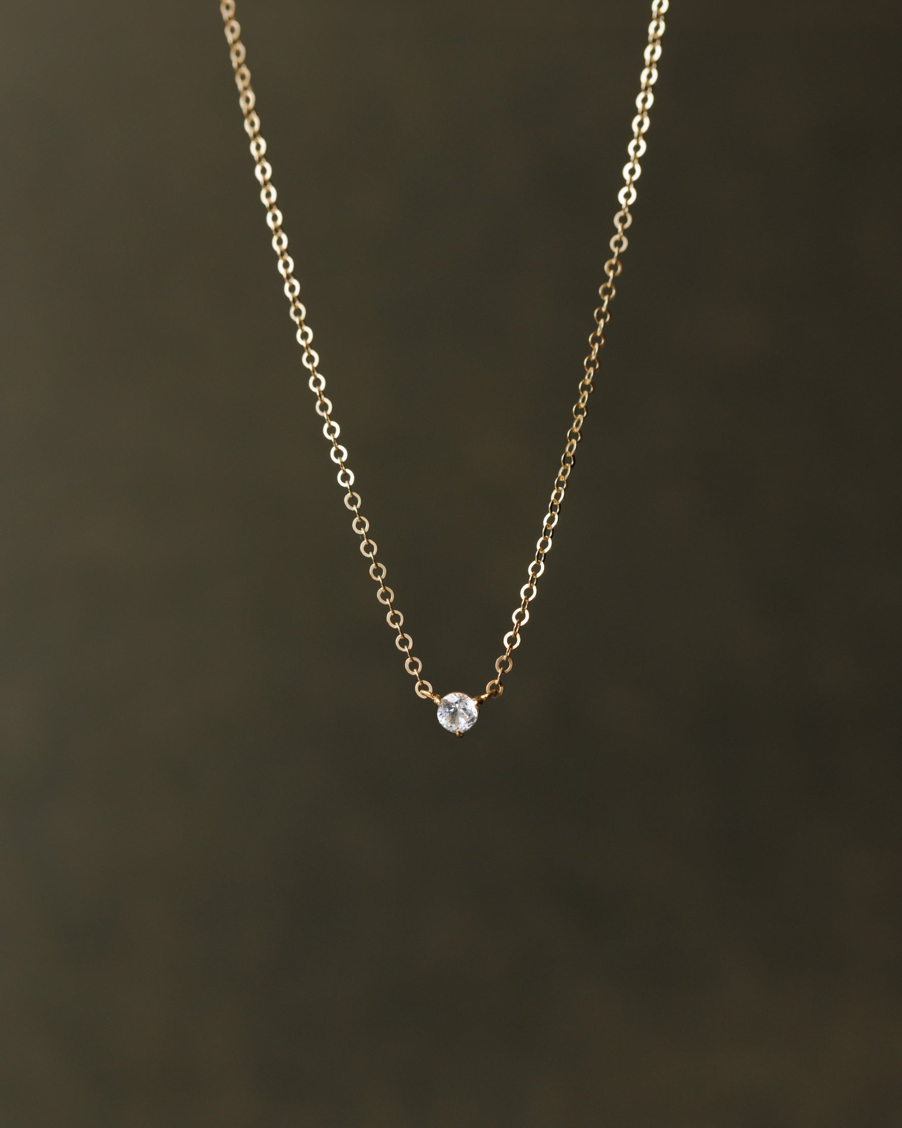 Polaris White Sapphire Necklace