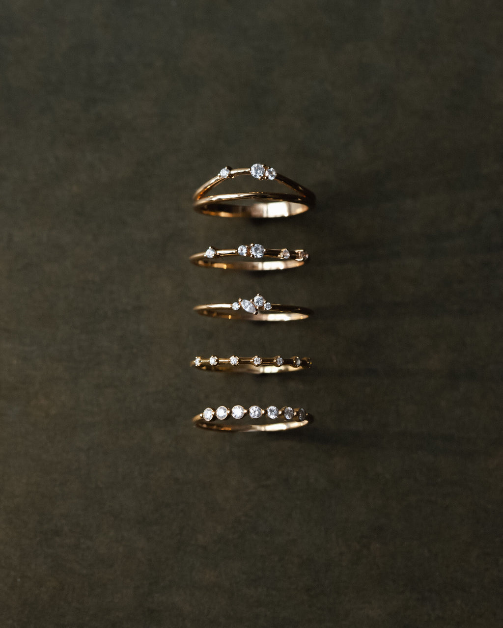 Eclipse White Sapphire Ring