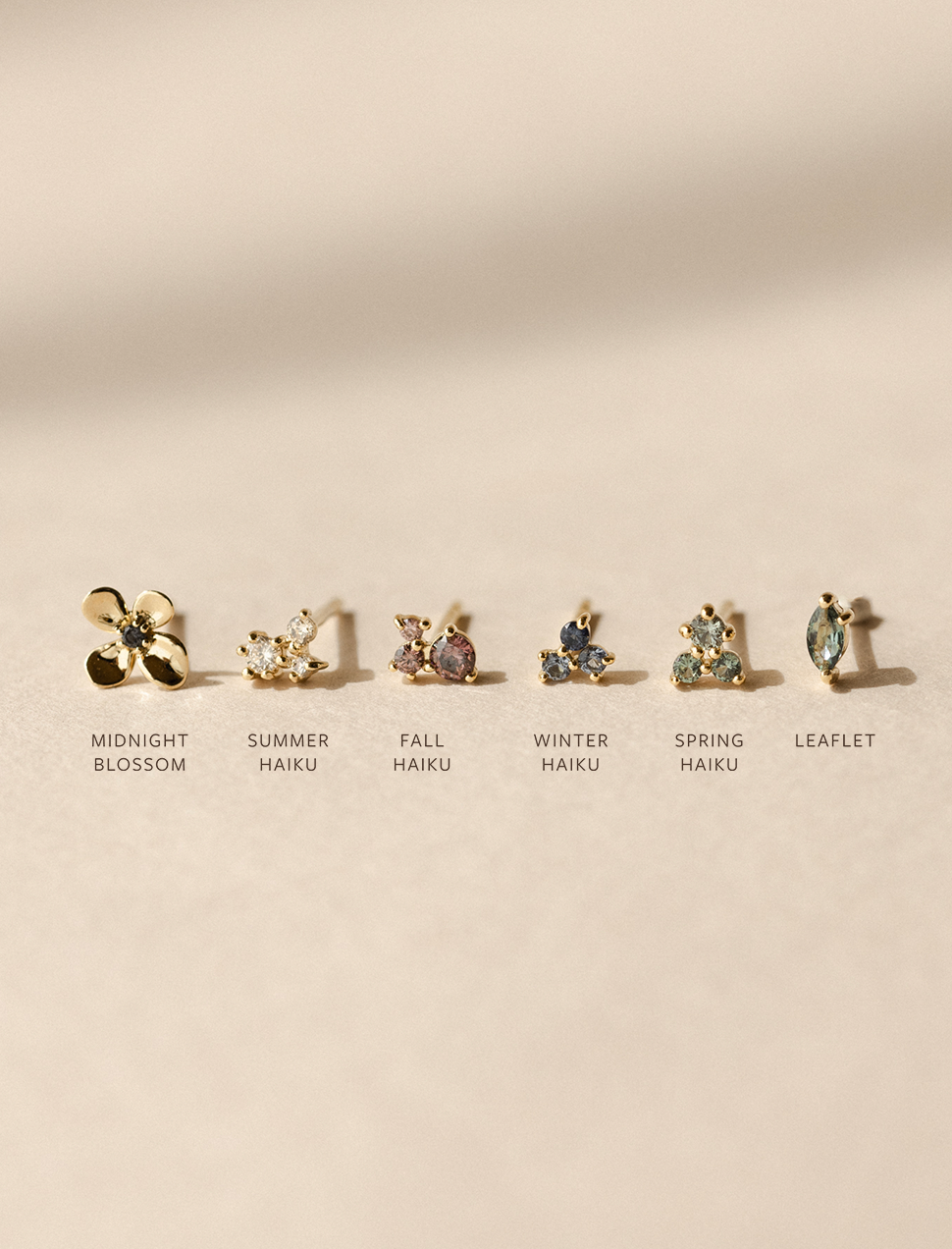Winter Haiku Studs