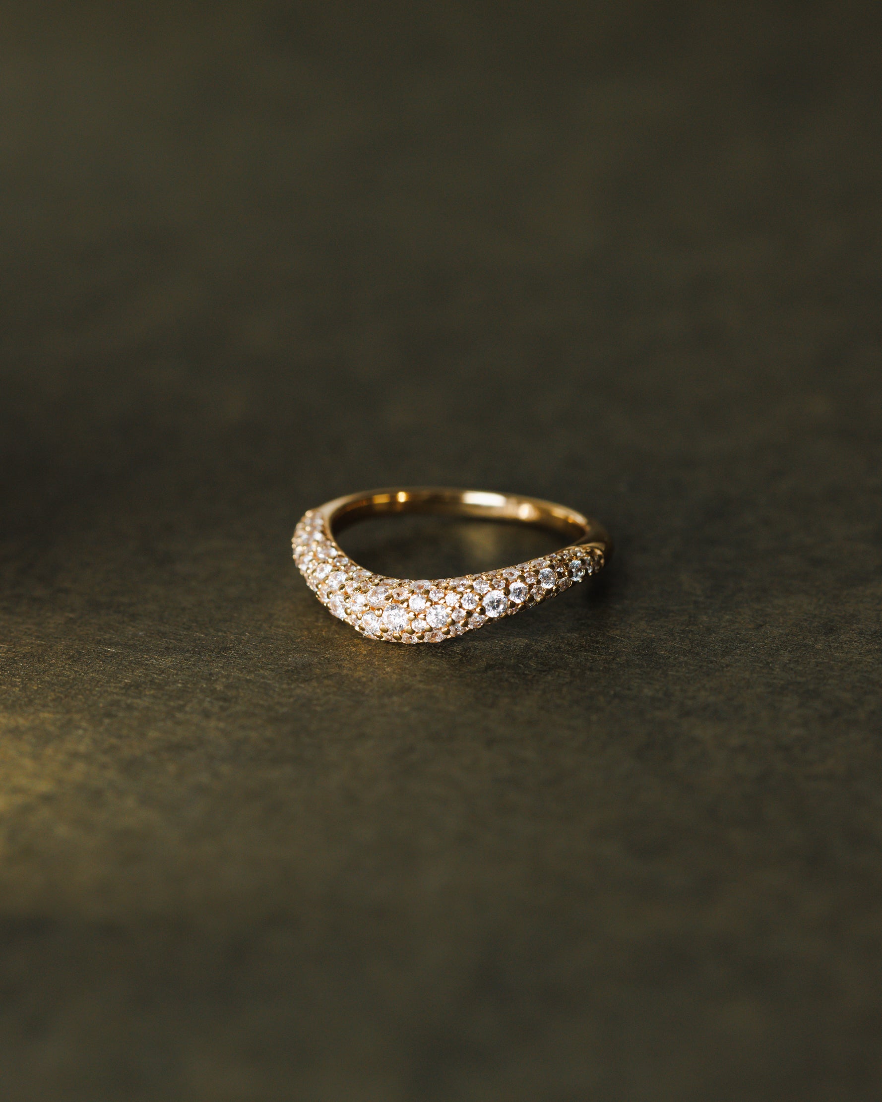 Diamond Pavé Flow Ring
