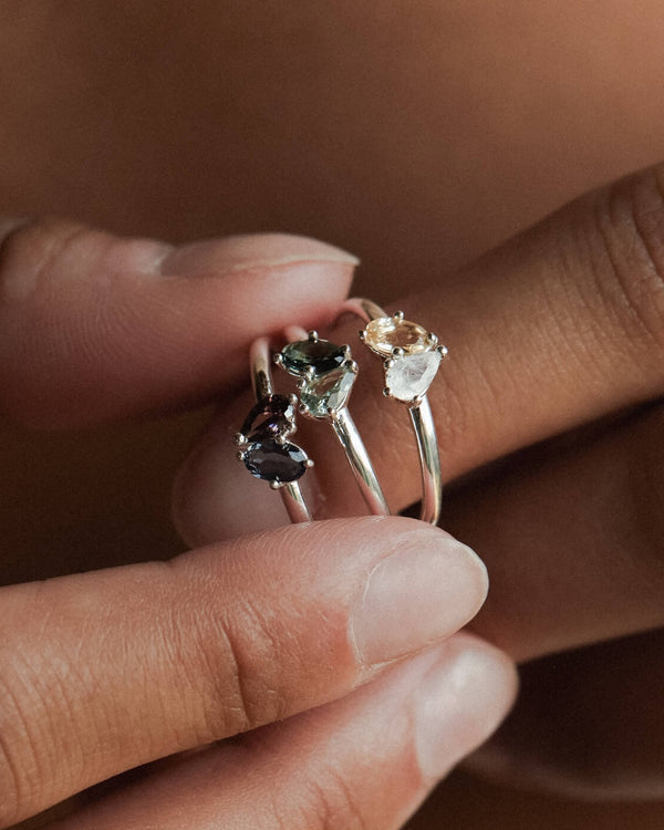 Toi et Moi Birthstone Ring