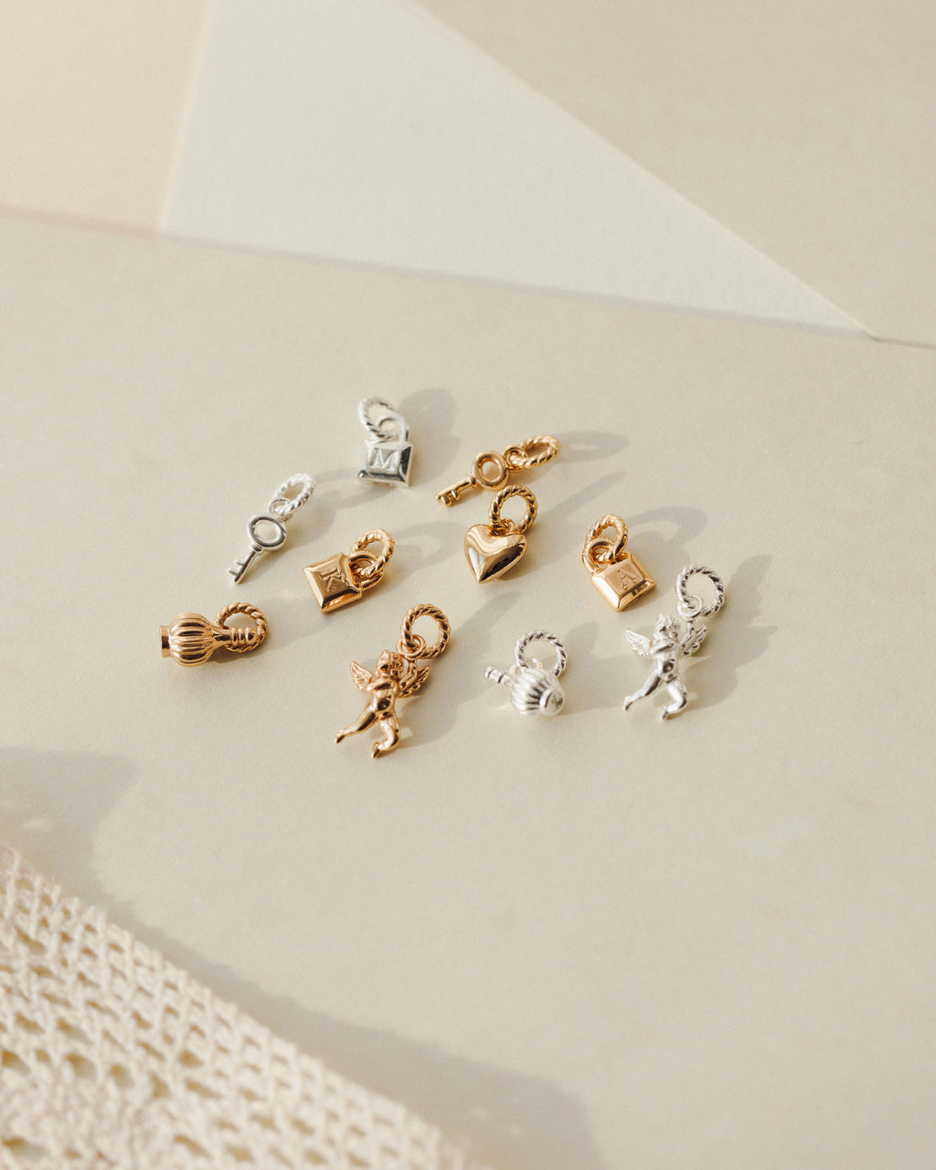 Initial Padlock Charm