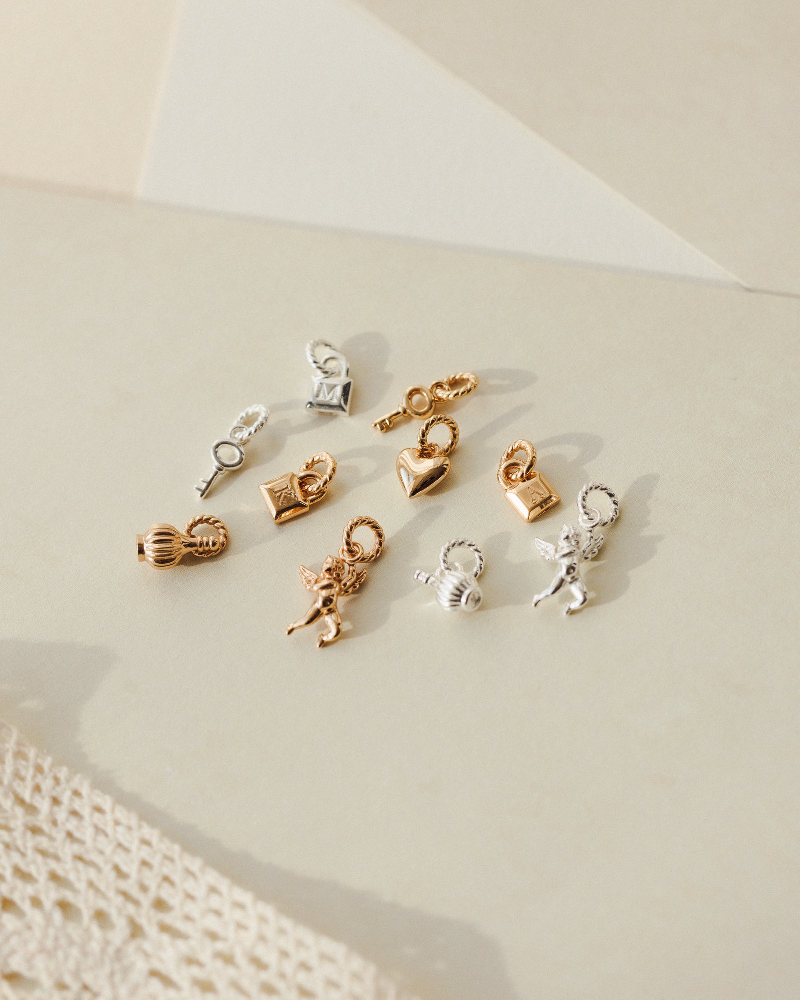 Initial Padlock Charm