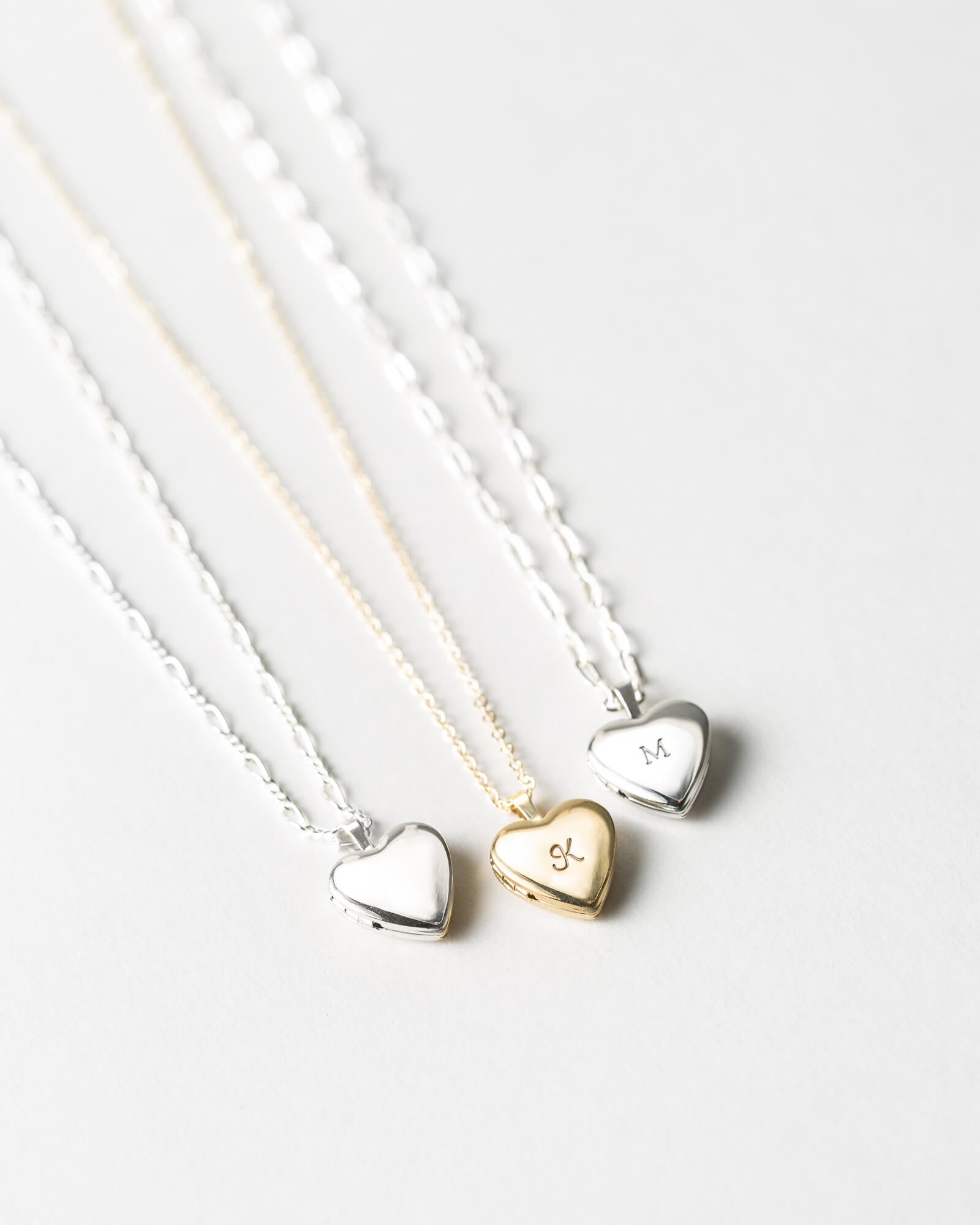 Initial Heart Lock Necklace