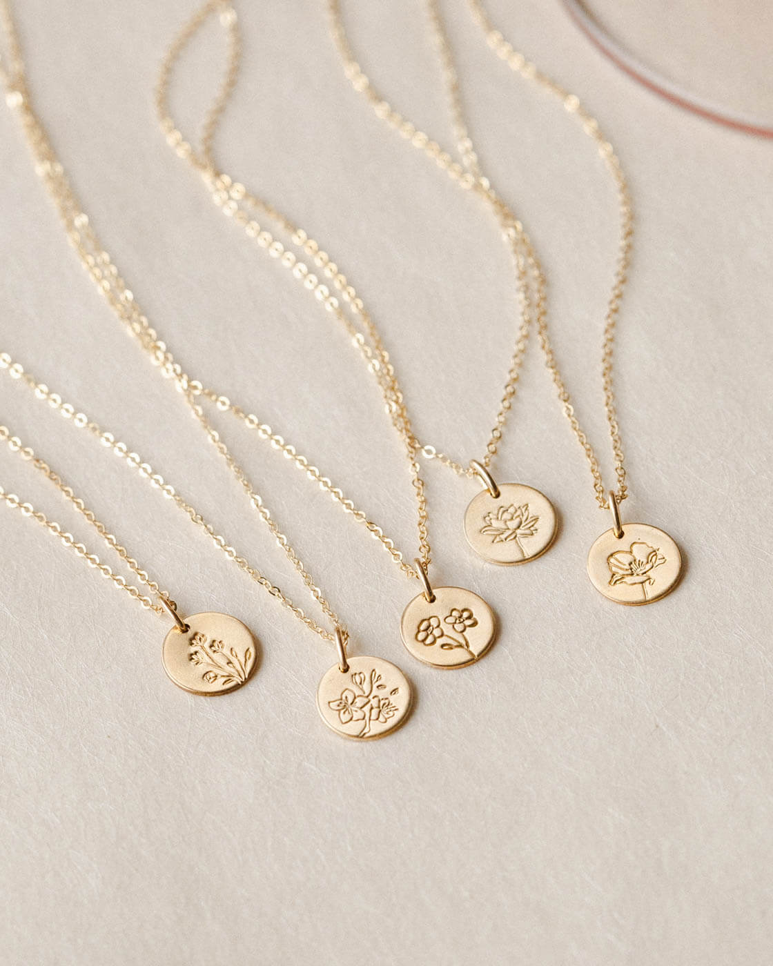 GLDN Small Flower Personalized Necklace — GLDN