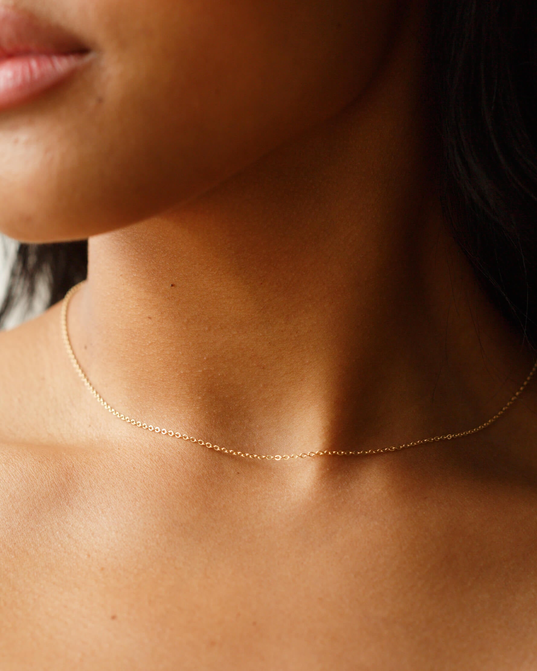 Necklace Plain Chain | Dainty Thin Chain Choker Necklace | Layering  Necklace | Delicate Chain Necklace | Simple Chain Necklace | Basic Chain