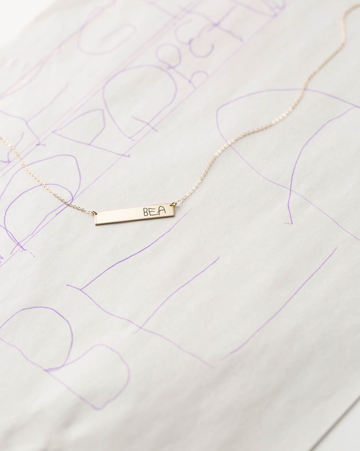 Handwriting Keepsake Charm Necklace | Maya Belle Jewelry