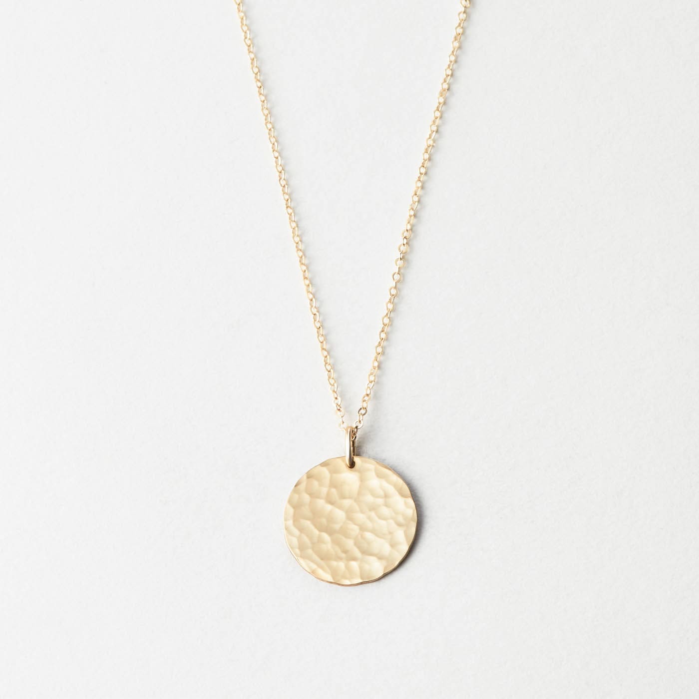 Material: 14k Gold Fill, 14k Solid Gold; Finish: Hammered; plp_hover