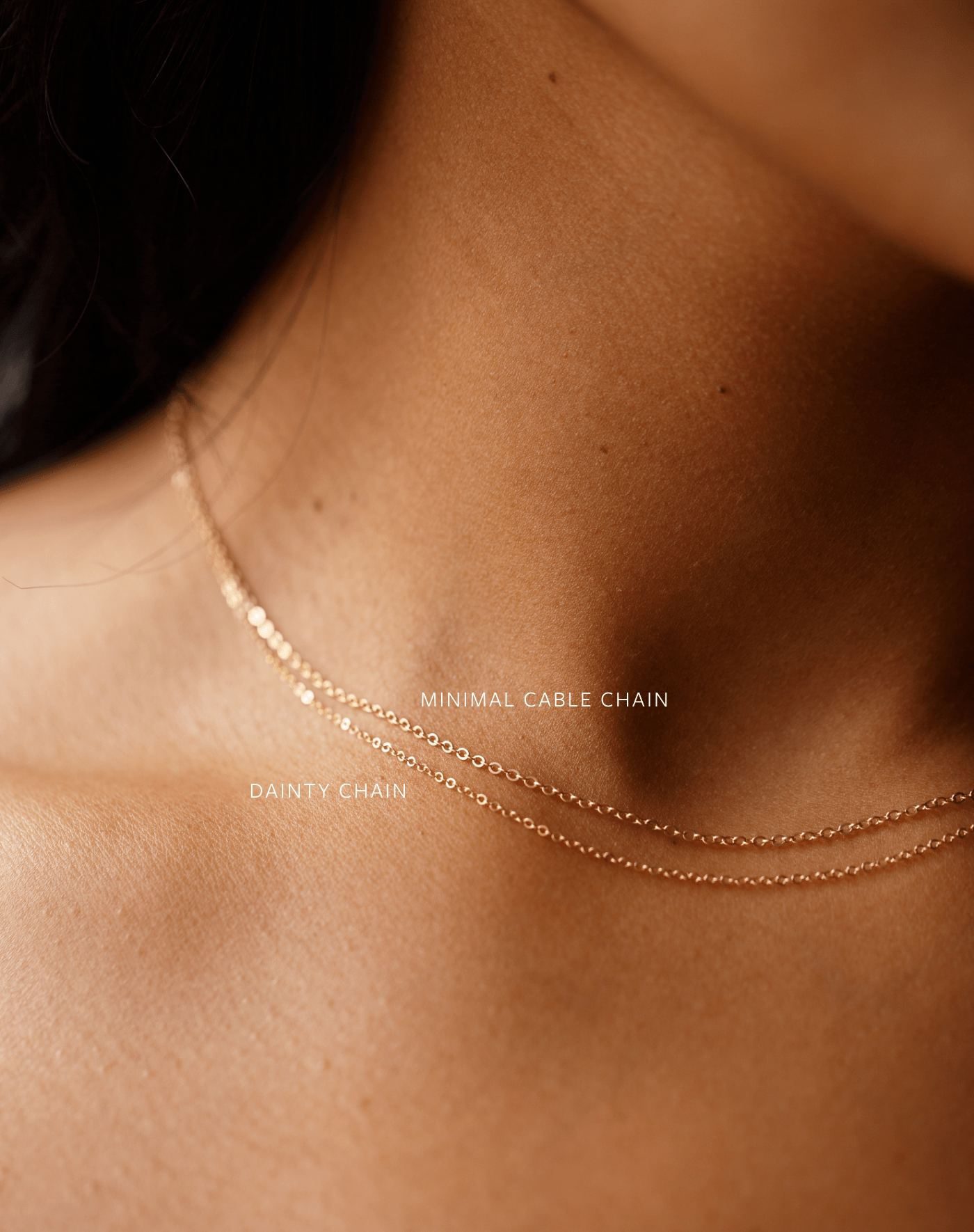Dainty gold 2025 chain necklace