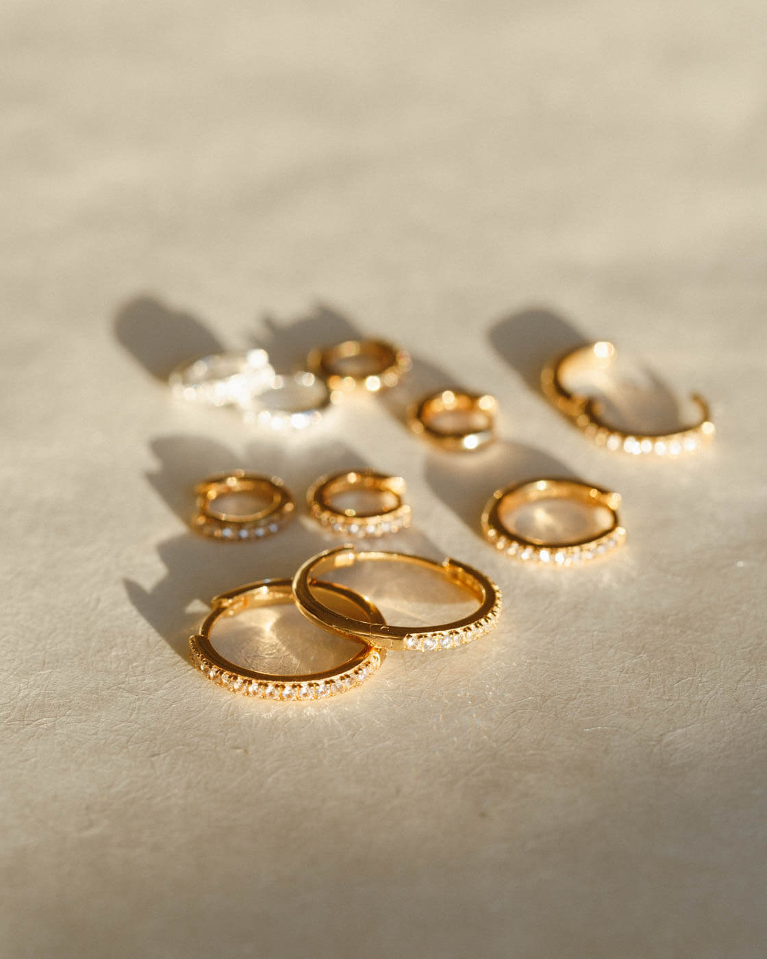 Octavia White Sapphire Hoops