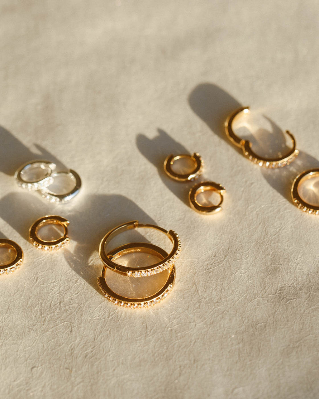 Octavia White Sapphire Hoops