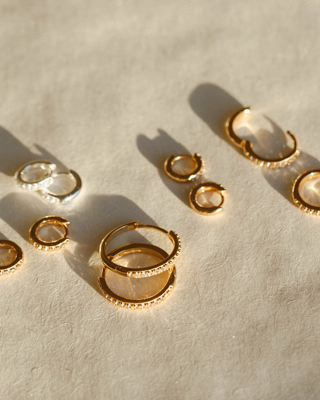Octavia White Sapphire Hoops