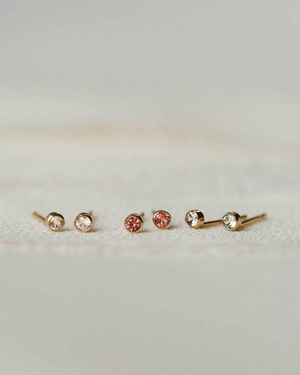 Mini Aura Birthstone Studs