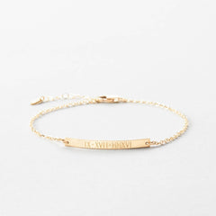 Getty Bar Bracelet - Personalize with Wedding Date - 5.2.2026