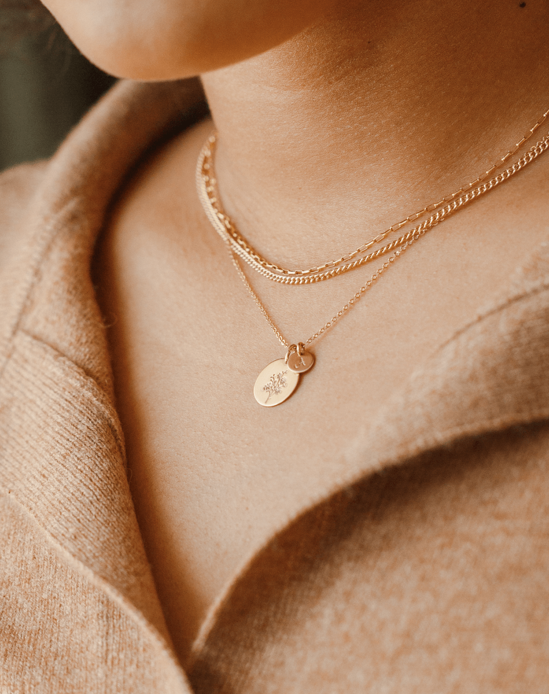  Same day shipping til 2 p.m,Christmas gift, Initial  Necklace,Large Initial Necklace,Gold Initial Pendant, Initial Necklace  Gold, Holiday gift, Large Letter Necklace : Handmade Products