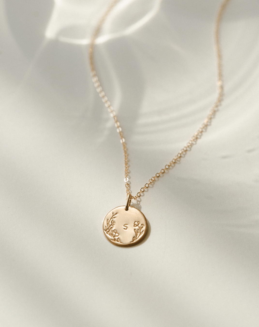 Floral Frame Initial Personalized and — GLDN - Main Image