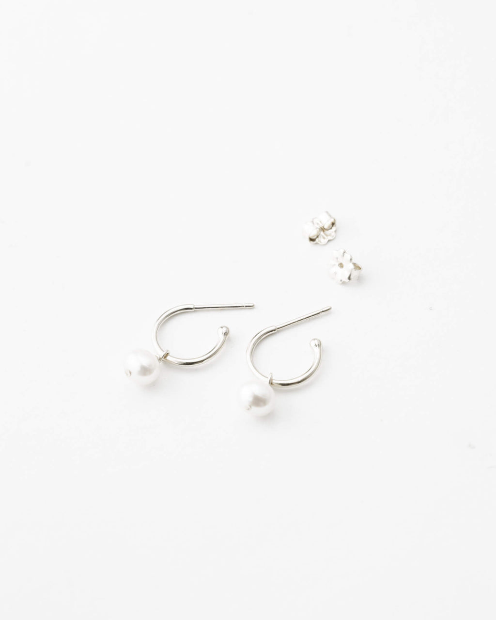 Sia Pearl Huggie Hoops