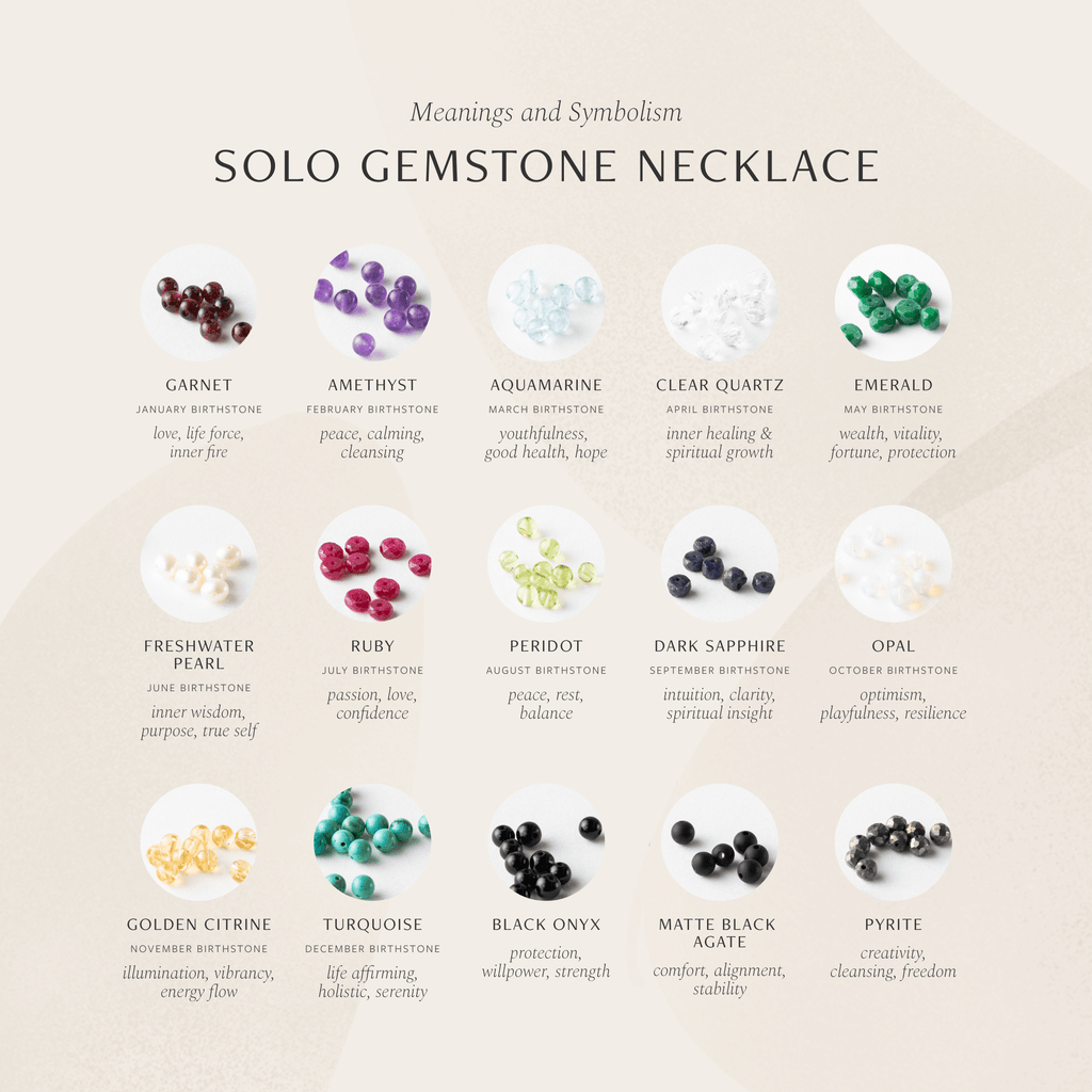 Solo Gemstone Necklace